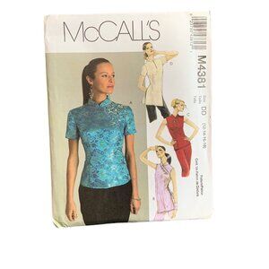 McCalls M4381 Shirt Pattern Women Sizes 12-14-16-18 Vintage uncut